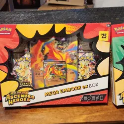 Pokemon TCG Mega Evolution Ascended Heroes Mega EX meganium emboar feraligtr - Image 2