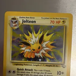 WoTC Pokemon TCG Jungle Jolteon 4/64 Holo Rare 70HP English 1999 Unlimited - Image 3