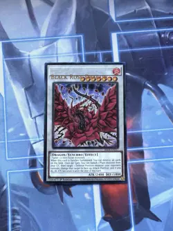 YuGiOh! Black Rose Dragon RA04 - Error Misprint Name Shift Near Mint 1st Edition - Image 1