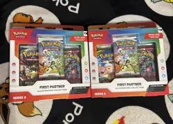 Pokemon First Partner Illustration Collection Series 2 Sealed New (LOT OF 2) - Image 1
