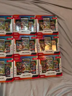Pokemon First Partner Illustration Collection Series 2 Sealed Lot of 12 1 w tear - Image 4