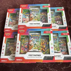 6x Pokemon TCG First Partner Illustration Collection Series 2 new promo sealed - Image 1