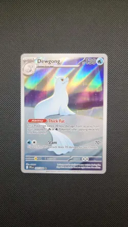 Pokemon TCG Dewgong Phantasmal Flames 097/094 Illustration Rare - Image 1