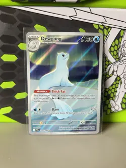 Pokemon TCG Dewgong 097/094 Illustration Rare – Phantasmal Flames – Near Mint - Image 1