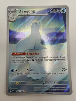 Pokemon TCG Dewgong 097/094 Illustration Rare Phantasmal Flames Near Mint - Image 1