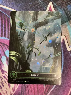 Forest (Borderless Galaxy Foil) Edge of Eternities MTG - Image 1