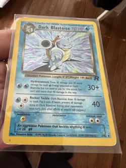 Pokemon Dark Blastoise 3/82 Team Rocket Unlimited Rare LP WOTC - Image 1