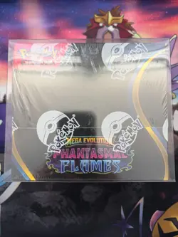 Pokemon TCG Mega Evolution ME02 Phantasmal Flames Booster Box Factory Sealed - Image 1