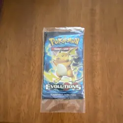 Nintendo Pokemon TCG XY Evolutions Sealed Booster Pack 10 Cards Raichu Art 2016 - Image 1