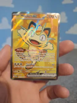Meowth ex 107/088 Ultra Rare Perfect Order Pokemon Holo Near Mint - Image 1