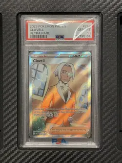 2023 PSA 10 Clavell #249 Ultra Rare UR Full Art Pokemon SV Paldea Evolved - Image 1
