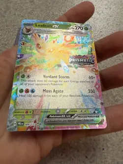Pokemon Leafeon ex Prismatic Evolutions Stamp 006/131 NM - Image 3