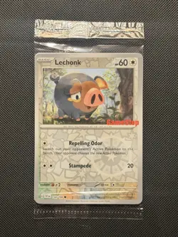 Lechonk - (GameStop) 154/198 SEALED PROMO Holo Pokemon Card - Image 1