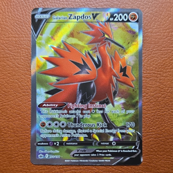 Galarian Zapdos V 173/198 SWSH06 Chilling Reign Ultra Rare Holo FA - Image 1