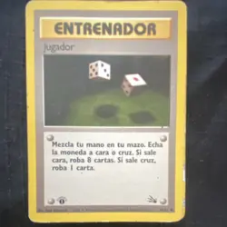 Wizards of the Coast Pokemon TCG Base Set 1st Ed Gambler 60/102 Common 1999 - Image 1