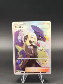 Pokemon TCG Cynthia SV82/SV94 2019 SM Hidden Fates Shiny Vault - Image 1