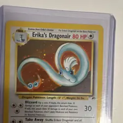 WoTC Pokemon Erika's Dragonair Gym Heroes 4/132 Holo Rare- Swirl - Image 3
