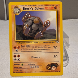 Wizards of the Coast Brock's Golem 20/132 Gym Heroes Unlimited EN Rare 2000 90HP - Image 1