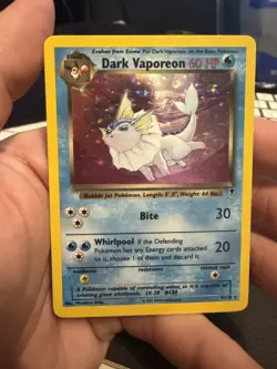 Pokemon TCG Legendary Collection 9/110 Dark Vaporeon Holo Rare LP - Image 1