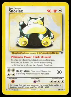 Snorlax 64/110 Uncommon Legendary Collection Pokemon Card - Image 1