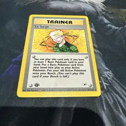 Pokemon TCG Lt. Surge 101/132 Gym Heroes 1st Edition Near Mint NM - Image 1