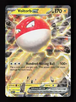 Voltorb ex 058/217 Double Rare Ascended Heroes Pokemon Near Mint - Image 1
