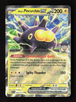 Hop's Pincurchin ex 068/217 Double Rare Ascended Heroes Pokemon Near Mint - Image 1