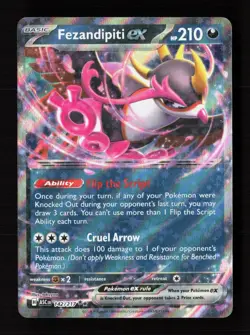 Fezandipiti ex 142/217 Double Rare Ascended Heroes Pokemon Holo Near Mint - Image 1