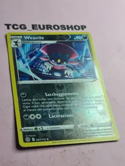 Weavile ■ Pokemon ■ Brilliant Stars ■ UNCOMMON ■ 2022 ■ HOLO ■ ENGLISH ■ NM #164 - Image 3