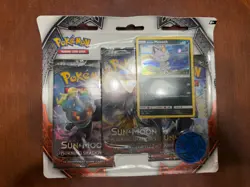 Pokemon Sun & Moon Burning Shadows 3 Booster Pack Blister Pack Meowth Promo New - Image 1