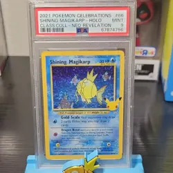 Pokemon TCG Celebrations Classic Collection Shining Magikarp 66/64 Holo PSA 9 - Image 1