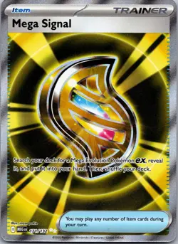 Mega Signal 171/132 Ultra Rare Mega Evolution Pokemon Holo Near Mint - Image 1