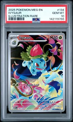 2025 POKEMON MEG EN-MEGA EVOLUTION 134 IVYSAUR PSA 10 - Image 1