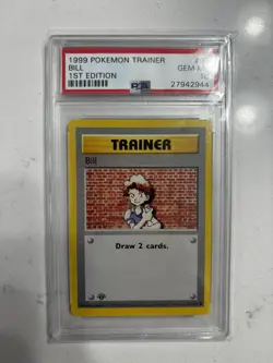 1999 POKEMON BASE SET 1ST EDITION #91 BILL PSA 10 GEM MINT - Image 1