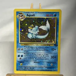 Carte Pokemon Wizard Jungle Rare Holo Aquali 12/64 / Bon Etat ! Swirl Fr - Image 1