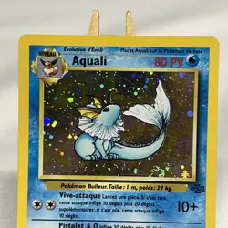 Carte Pokemon Wizard Jungle Rare Holo Aquali 12/64 / Bon Etat ! Swirl Fr - Image 2