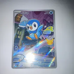 The Pokemon Company Pokemon TCG Piplup 042 Illustration Rare Holo First Partner - Image 1