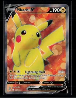 Pokemon 2022 Brilliant Stars Pikachu V FA #157/172 - Image 1