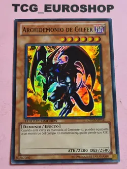 Archfiend of Gilfer ■ YUGIOH ■ CT07 ■ 2010 ■ SPANISH ■ SUPER RARE ■ NM #2629 - Image 1
