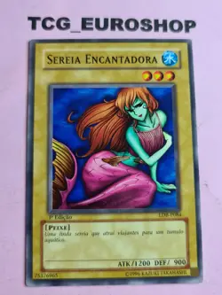 ENCHANTING MERMAID | YUGIOH | LOB | 2002 | PORTUGUESE | 1st | COMMON | NM #27/07 - Image 1