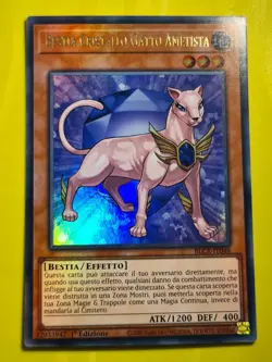 Crystal Beast Amethyst Cat●YUGIOH●BLCR●2022●ULTRA RARE●ITALIAN●1st ED●NM●07112 - Image 1