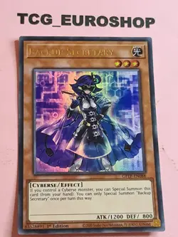 Backup Secretary ■ YUGIOH ■ GFTP ■ ULTRA RARE ■ ENGLISH ■ NM #2634 - Image 1