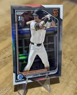 James Tibbs III 2024 Bowman 1ST DRAFT CHROME SILVER HOLO REFRACTOR PROSPECT - Image 2