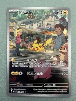 Pokemon TCG Pikachu 173/165 SV 151 English Illustration Rare NM/MINT - Image 1