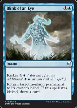 MTG Blink of an Eye - Foil, Dominaria, Moderately Played, English - Image 1