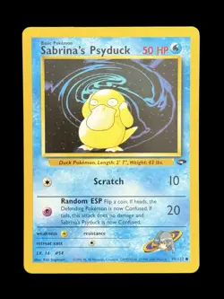 Pokemon TCG Sabrina's Psyduck 99/132 Gym Challenge Regular Common NM WOTC - Image 1