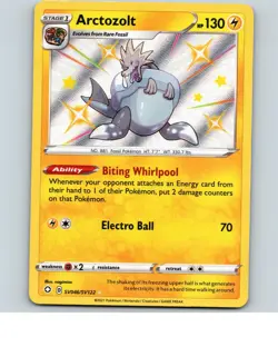 Arctozolt SV046/SV122 Shiny Rare Shining Fates Shiny Vault Pokemon Holo NM - Image 1