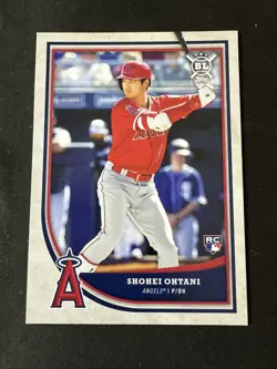 2018 TOPPS BIG LEAGUE #141 SHOHEI OHTANI ROOKIE CARD ANGELS RC (CENTERED) - Image 1