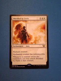 Shielded by Faith Commander 2015 LP Magic MTG - Image 1