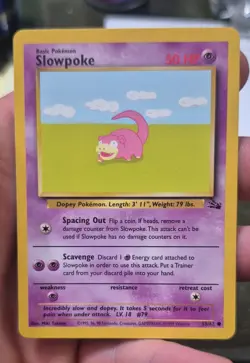 Pokemon TCG Slowpoke Fossil 55/62 Regular 1999-2000 Wizards Base Set... - Image 1